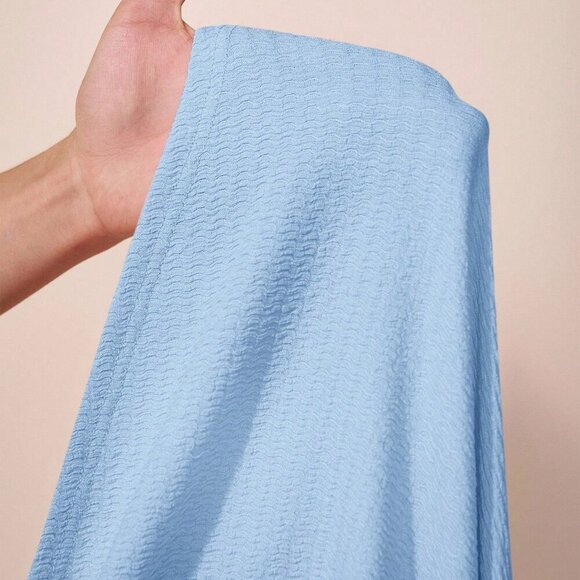 Blue Elegant Women's Round Neck Sleeveless button down Maxi Dress - Picture 7 of 7